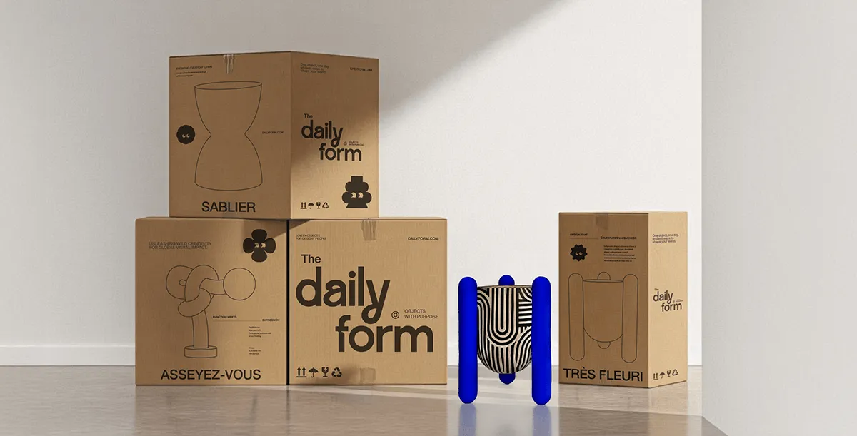 The Daily Form — packaging boxes lineup