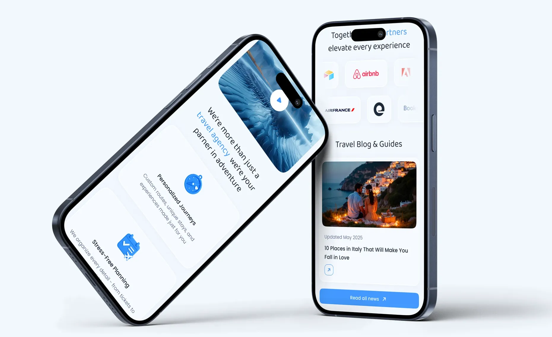 FlyFly — Mobile responsive view